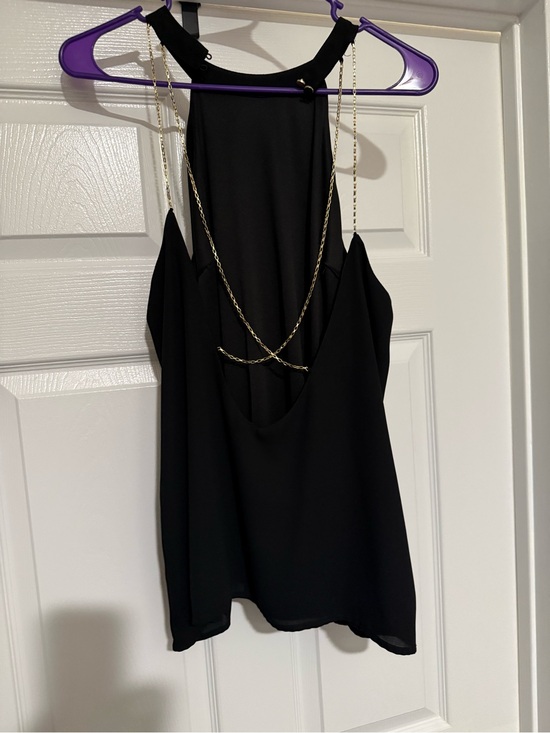 Express Tops - Express Black Chain-Back Sleeveless Women's Top